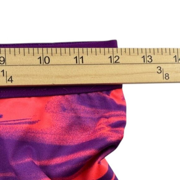 Nike Pro Purple and Pink Patterned Crop Leggings Women's Size M - Picture 5 of 8